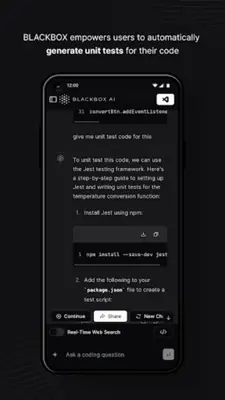 Blackbox AI Code Chat android App screenshot 0